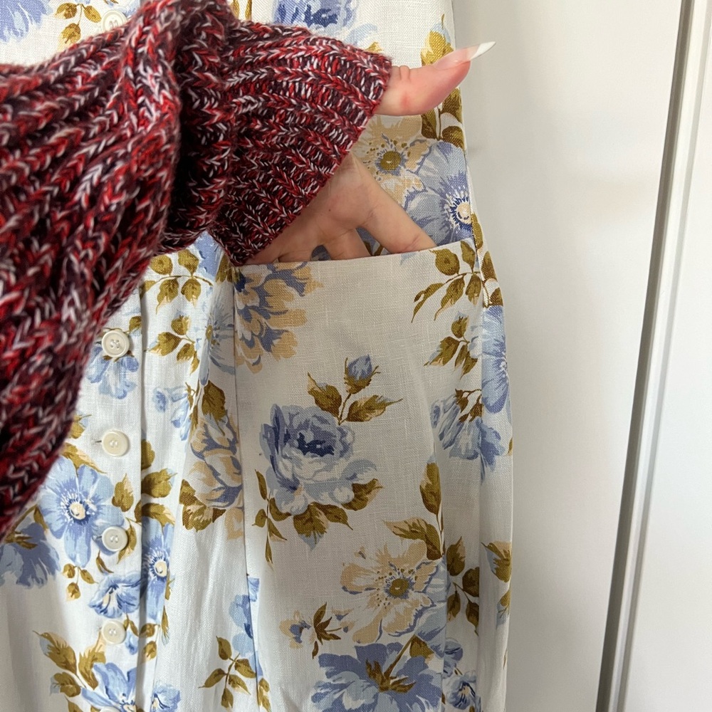 Reformation 100% linen Louisa midi dress! - Picture 3 of 10